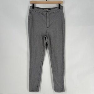 We The Free Black‎ & White Houndstooth Stretch High Rise Skinny Crop Jeans 30